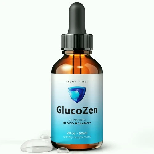 GlucoZen Drops, Gluco Zen Natural Blood Support & Energy Supplement (30 serv.)