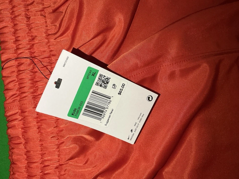 Nike Novelty Capsule Cargo pants Big Girls Size XL Orange FN8638 - Image 2 of 4