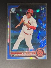 2022 Bowman Chrome Sapphire BDC-65 Won-Bin Cho St. Louis Cardinals Prospects