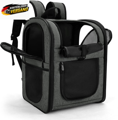 Hunderucksack Katzenrucksack für kleine Haustiere belastbar 2-15 kg atmungsaktiv