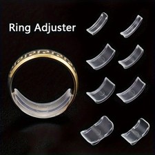 8 Pcs Silicone Ring Size Adjuster Invisible Resizer Reducer for Loose Rings