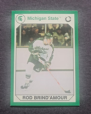1990 ROD BRIND' AMOUR ROOKIE CARD MICHIGAN STATE SPARTANS. rookie card picture