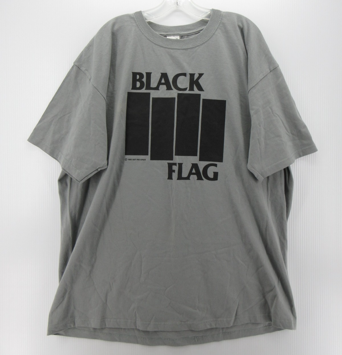 VINTAGE Black Flag Shirt Men XXL Gray SST Records 1985 Repo 90s