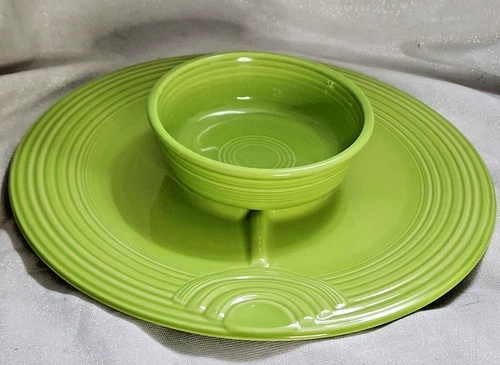 Fiesta Fiestaware Chartreuse Hostess Tray 12-1/4" w/ Bowl New