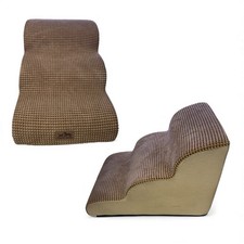 COZY KISS Dog Stairs for Small Dogs 15.7" H Curved Dog Step for Puppy Older C...