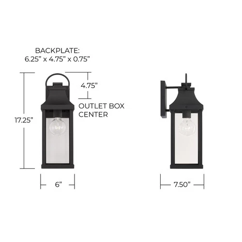 Capital Lighting 946411 Bradford 17" Tall Outdoor Wall Sconce - Picture 3 of 12