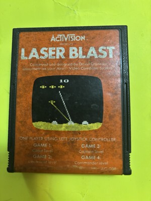 Laser Blast Atari 2600 Video Game Cartridge 1982 Vintage VGC Fast Free Shipping