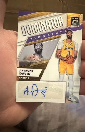 2019-20 Panini Donruss Optic Dominator Signatures Anthony Davis #DS-ADV /99 Auto