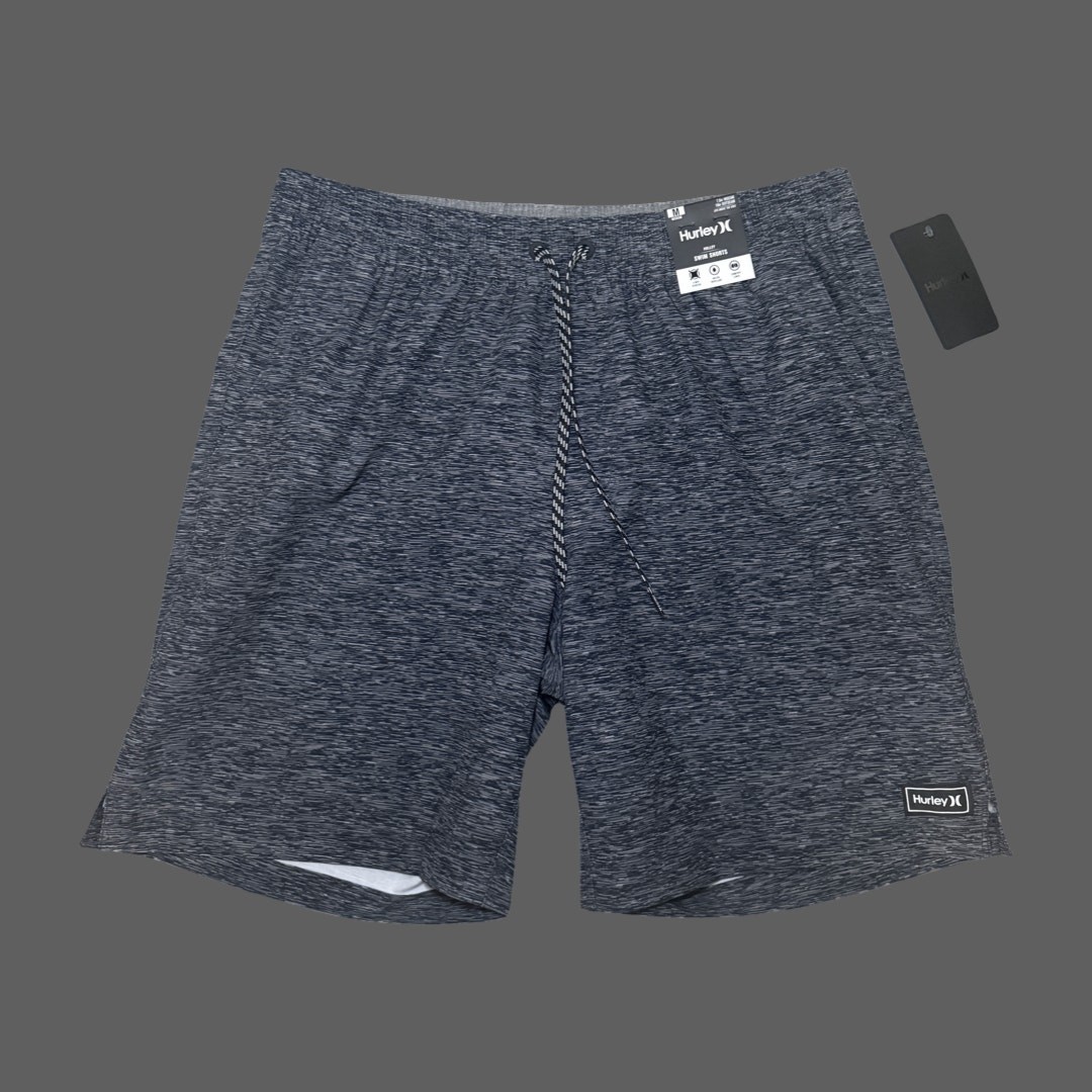 Pantalón Corto de Natación Hurley Static Volley M Negro Nuevo con Etiquetas HSP22VMS-03945