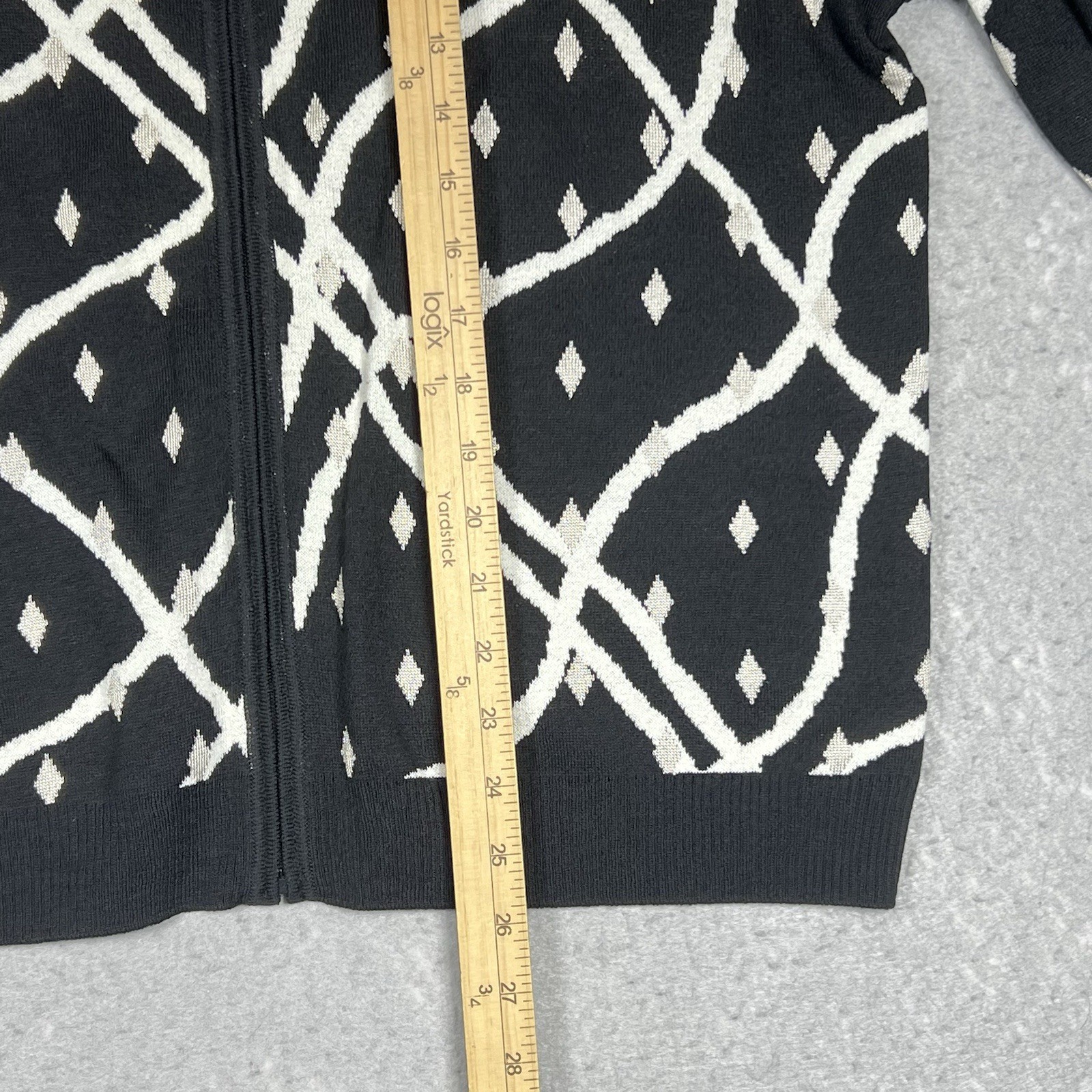 St John Cardigan Jacket Printed Pattern Knit Padd… - image 6