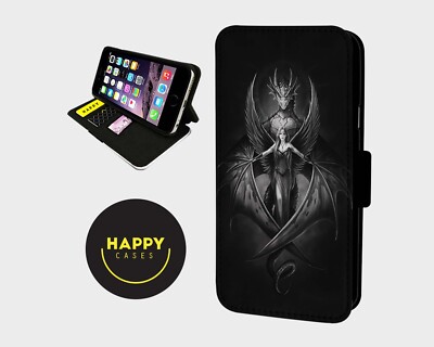 DRAGON PROTECTOR ANGEL - Kunstleder Flip Handyhülle Cover - iPhone/Samsung