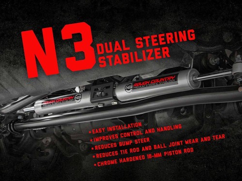 Rough Country N3 Steering Stabilizer Dual For Ford Bronco/F-100/F-150 4WD 77-79 - Picture 4 of 5