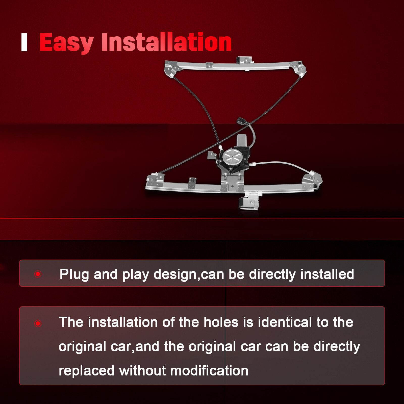 Power Window Regulator Front Left Right For 1999-07 Silverado 1500 w/ Motor New