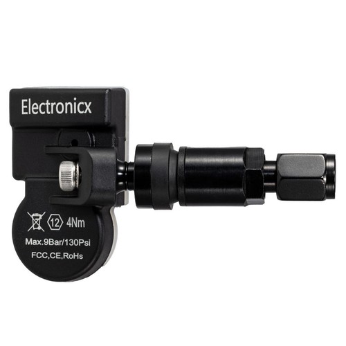 4 Tire Pressure Sensors TPMS Sensors Metal Valve Black for Cadillac XTS 01.2015- - Picture 2 of 12