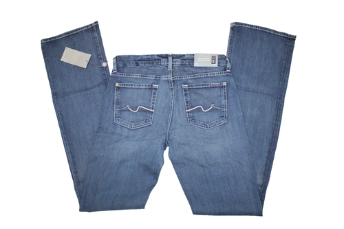 Neu mit Etikett 7 For All Mankind Kimmie Bootcut-Damenjeans DUNKELBLAU Slim Größe 29 " - Bild 2 von 7
