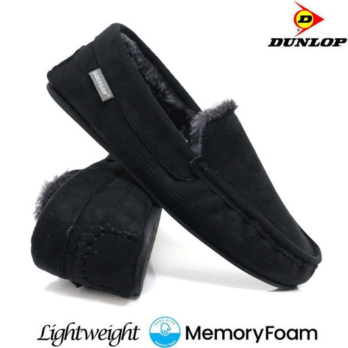 MENS MOCCASINS SLIPPERS LOAFERS FAUX SUEDE SHEEPSKIN FUR LINED WINTER SHOES SIZE - Picture 31 of 51