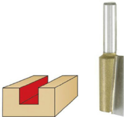 1-Flute 1//4-Inch Shank Vermont American 23102 1//4-by-5//8-Inch Carbide Tipped Straight Router Bit