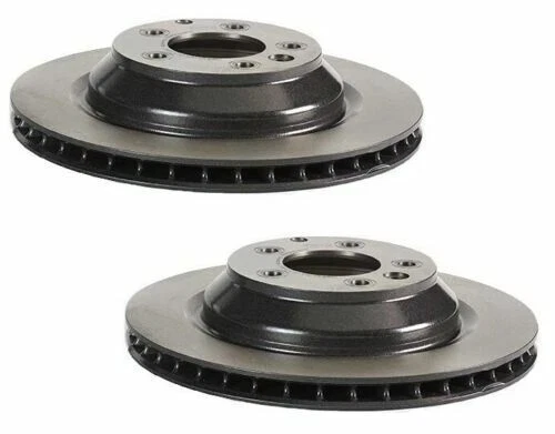 Juego de rotores de freno traseros y pastillas de cerámica NAO para Porsche Cayenne Foto 2 de 4