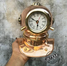 Christmas Beautiful Shelf Clocks Maritime Theme Diving Dress Helmet Table Clock