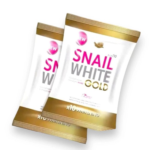 Snail Body White Gold Soap Premium For All Skin Type X 10 Whitening 70g - Picture 2 of 5