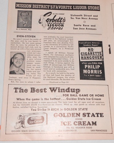 1950 SF Seals SCORE BOOK Players Autographed on Cover - Picture 6 of 12