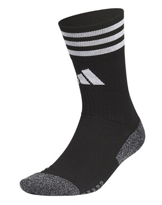Adidas Men Football Crew 1 Pairs Socks Black Athletic Run Casual