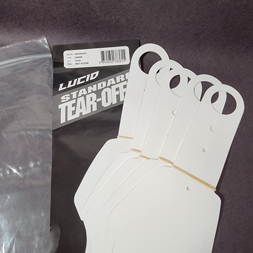 EKS Brand 067-41350 Lucid Clear Tear-offs 50 Pack Non-Laminate 067-41350 USA JK - Picture 3 of 3