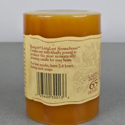 Renuzit LongLast AromaSense Aromatherapy Pillar Candle Sensual Spice 65 hour NEW - Picture 4 of 7