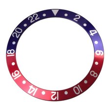 Lünetten-Inlay blau/rot Pepsi kompatibel zu ...