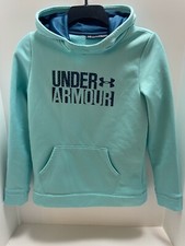Under Armour Youth Large Aqua Blue Hoodie