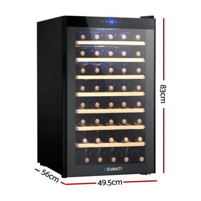 Devanti Wine Fridge Cooler 51 Bottles 9348948086764 Australia