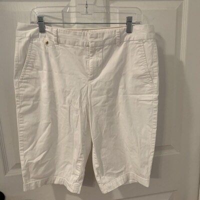 Dockers Chino women's Shorts White Casual Everyday Walking Summer Golf Size 12