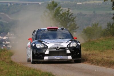Kimi Raikkonen (FIN) Citroen DS3 WRC on the shakedown stage 2011 Old Photo 6
