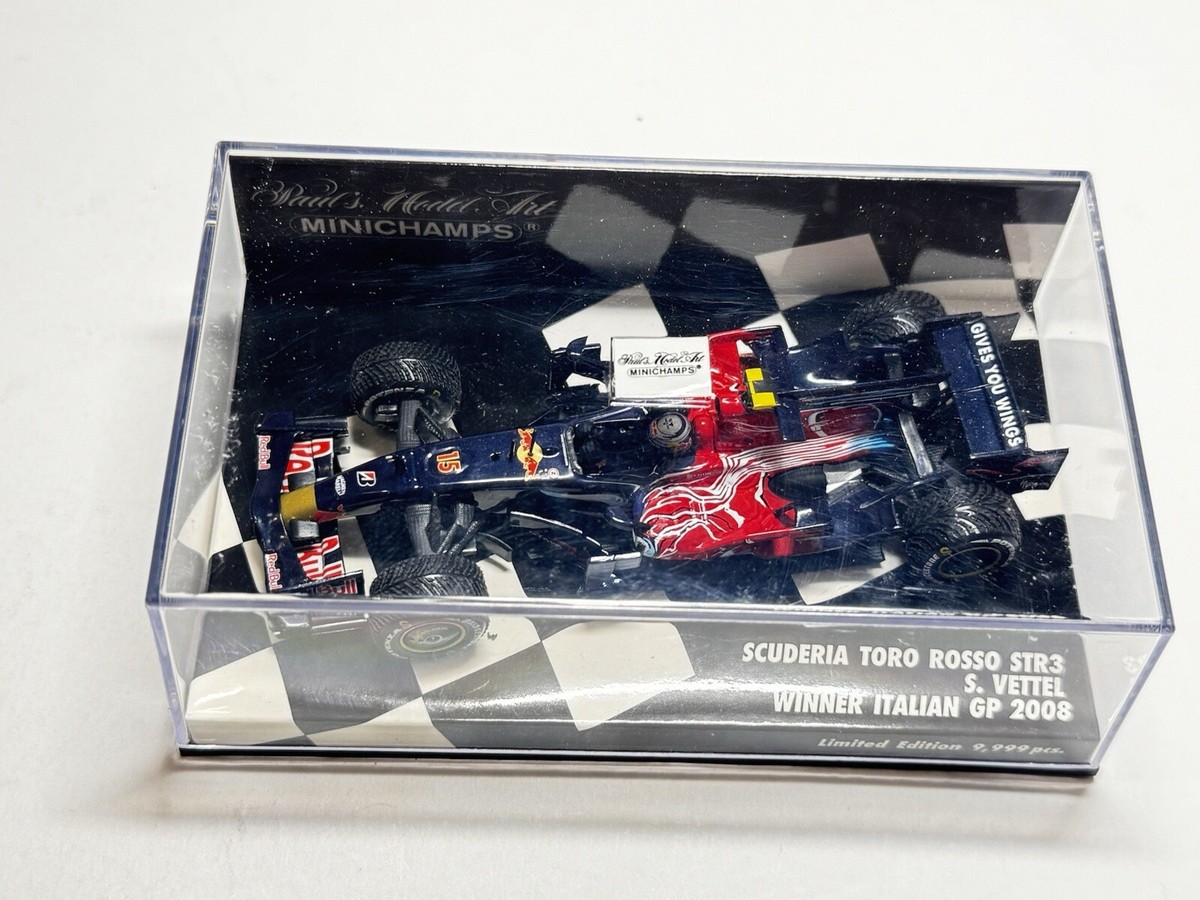 MINICHAMPS Italian GP 2008 Winner 1 :43 Vettel SCUDERIA TORO ROSSO