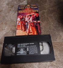 1997 Vintage The Magnificent Seven Movie VHS Tape Western Legends EUC Tested