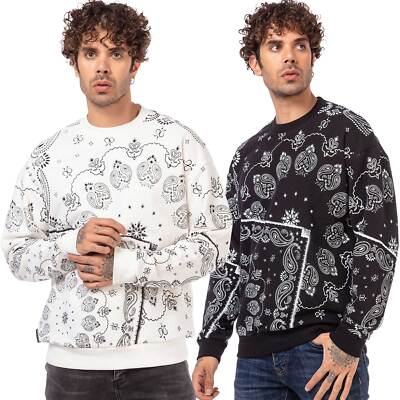 Redbridge Herren Pullover Sweatshirt Sweater Pulli Bandana Roundneck Freizeit