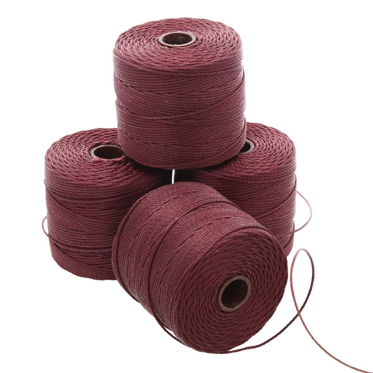 S-lon, Tex 210, Burgundy, Nylon Cord, .5mm, 77 yards/70.4 meters, (slon20)