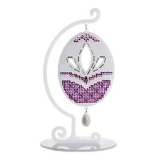 Easter egg embroidery kit with beads on a plastic base for Home Decor Gifting
