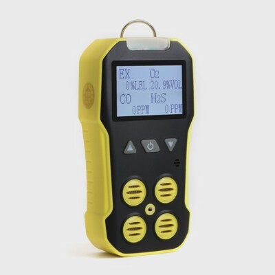 Handheld 4 In 1 Gas Detector for EX/H2S/CO/O2 with Audio Vibration Alert