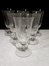SET OF 6- RARE PATTERN- MELODY- Cambridge Gla...