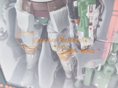 2014 HASBRO STAR WARS SERIE NERA - #06 BOBA FETT FIRMATO JEREMY BULLOCH IN CUSTODIA - Foto 4 di 7