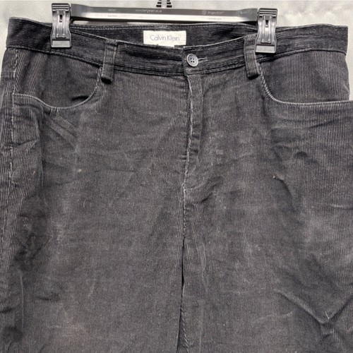 Calvin Klein Men's Black Corduroy Pants/Straight Leg 34X32 SKU 5251 - Picture 2 of 8