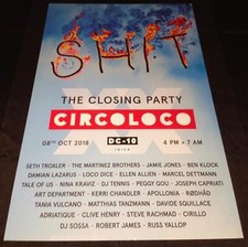 CIRCO LOCO CLOSING 08/10/18 @ DC10 CLUB 2018 - IBIZA CLUB POSTERS - MUSIC DJ