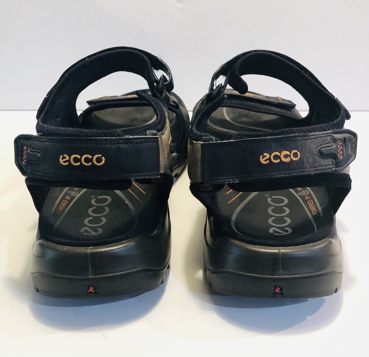Ecco Off Road Yucatan Black Gray Hiking Water Sandals Mens 