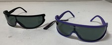 2 Pairs of Vintage 1980's Wrap Around Sunglasses One Damaged READ B4