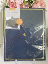 Gartner Studios Certificate Holder Navy Gold Trim 9 x 12-1/2 Pack Of 6 Sealed