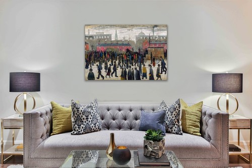 L. S. Lowry The Old Horse Ambulance CANVAS PAINTING ART PRINT POSTER 2011 - Picture 2 of 7
