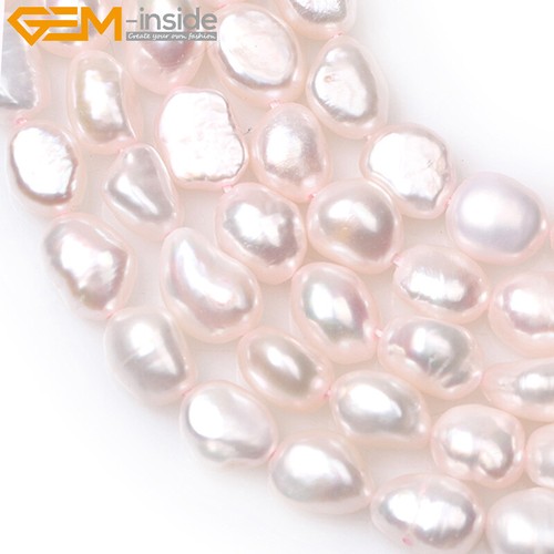 Freshwater Pearl Gemstone Rice Loose Beads For Jewelry Making 15" 5-6x6-8mm - Picture 40 of 196