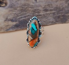 Oyster Turquoise Designer Ring 925 Silver Handmade jewelry Ring All Size