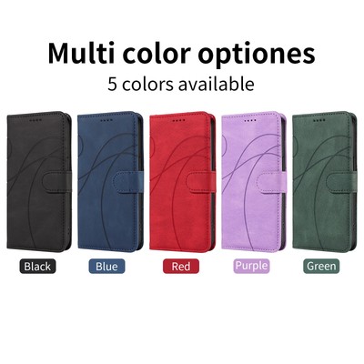 For OPPO A5 A9 A94 A95 F17 F19 A16 A15 A57 A73 A93 Leahter Wallet Phone Case
